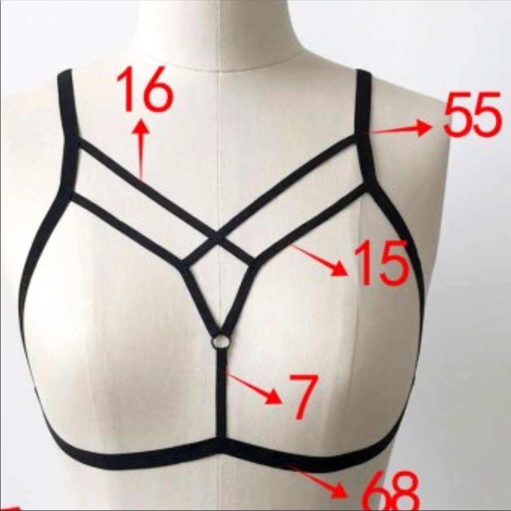Sexy Halter Hollow Bandage Elastic Bra - Picture 3 of 5